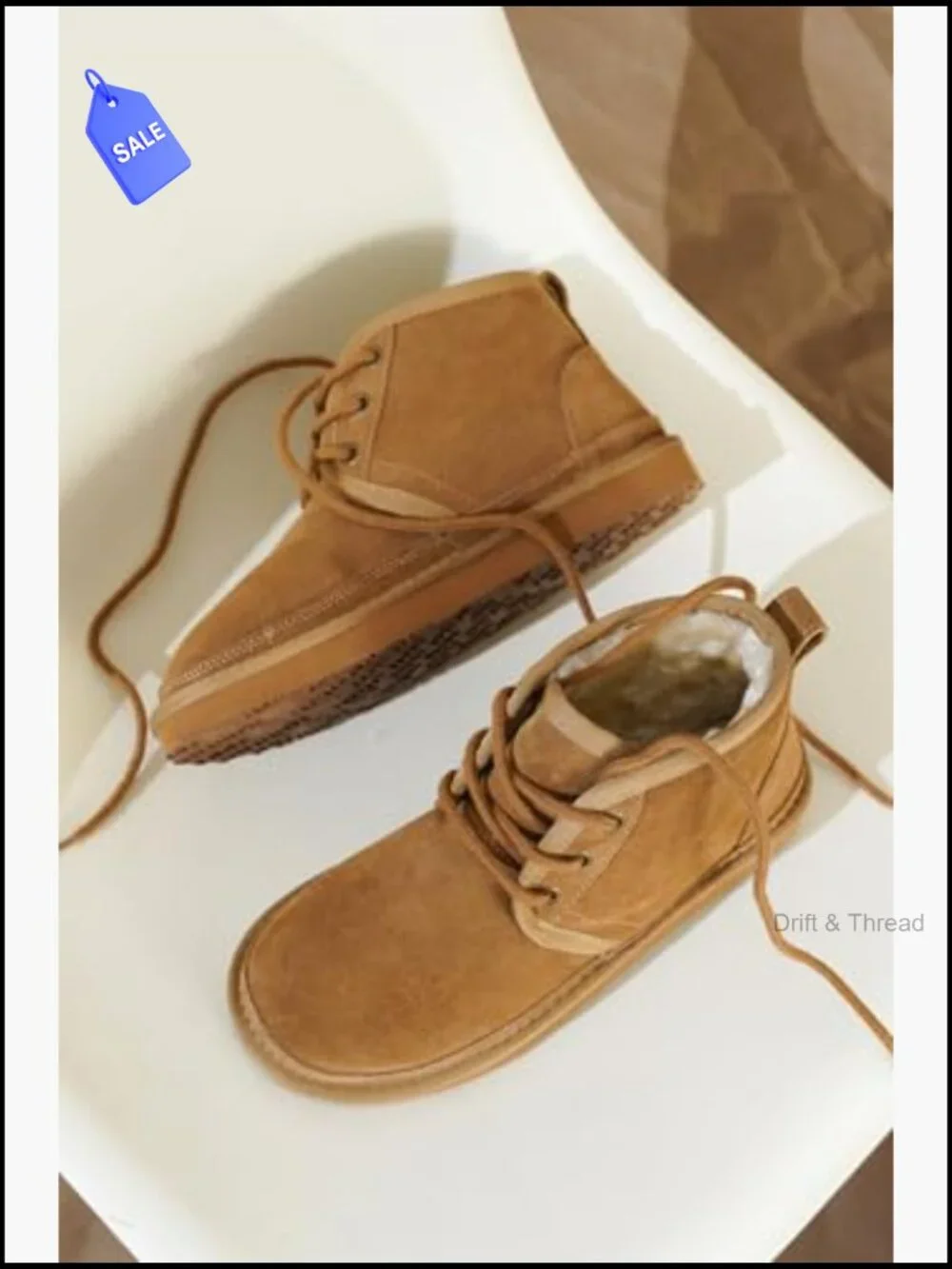 Genuine Leather Ankle Boots for Women Memory Foam Fur Lined Winter Snow Shoes